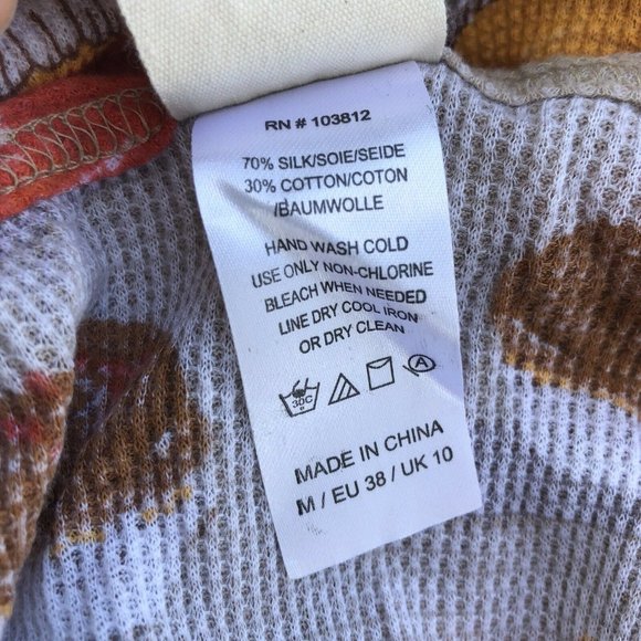 Munki Munki Heather Ross Nightgown M Brown Yellow Cupcakes Desserts Pajamas PJs - Picture 6 of 6